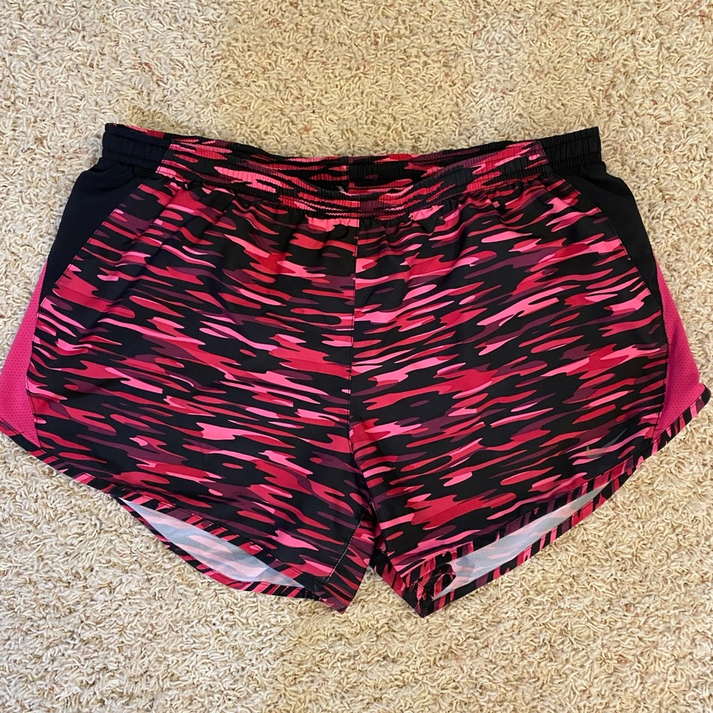 Women’s Nike Pink Camo Dri-Fit Athletic Shorts